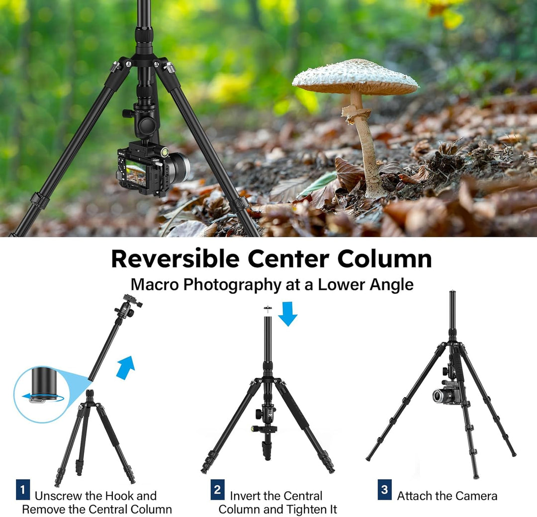 SIRUI APT-02 Stativ Kamera Einbeinstativ 2-in-1, 200 cm höhenverstellbar, mit 360° Kugelkopf, max. T