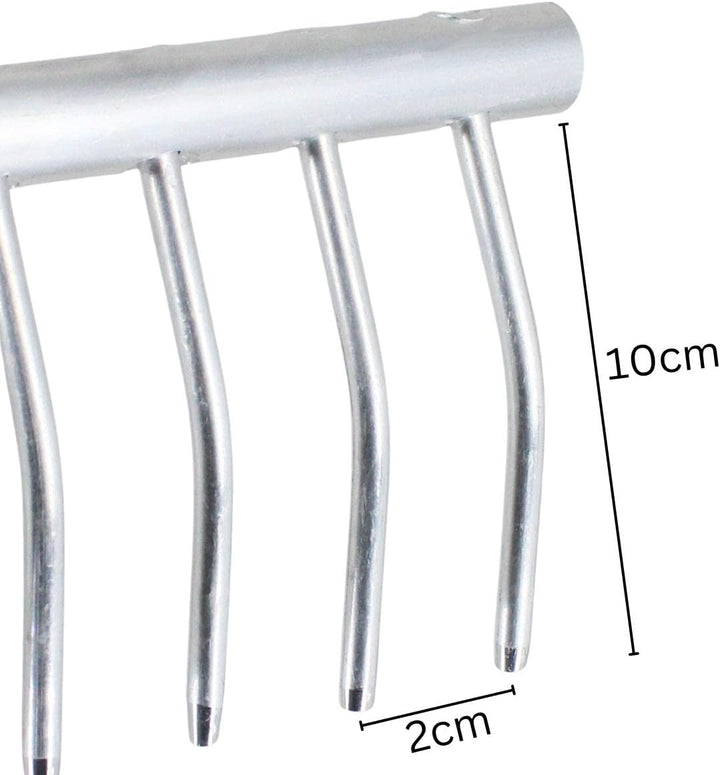 Rekord Rasenrechen (Aluminium) 20 Zinken- Breite: 61,5 cm - ohne Stiel, Laubrechen, Bügelrechen, Rec