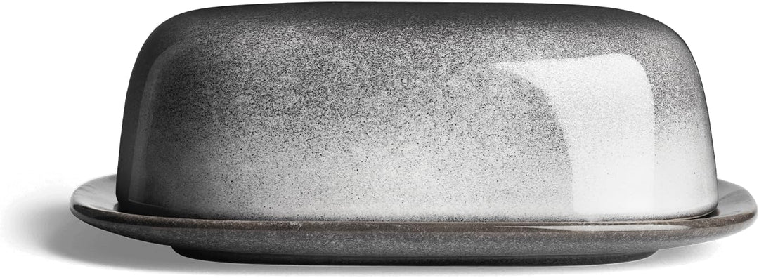 SPRINGLANE Butterdose Misty Cliff - Steingut - Spülmaschinengeeignet - Butterschale mit Deckel, Butt