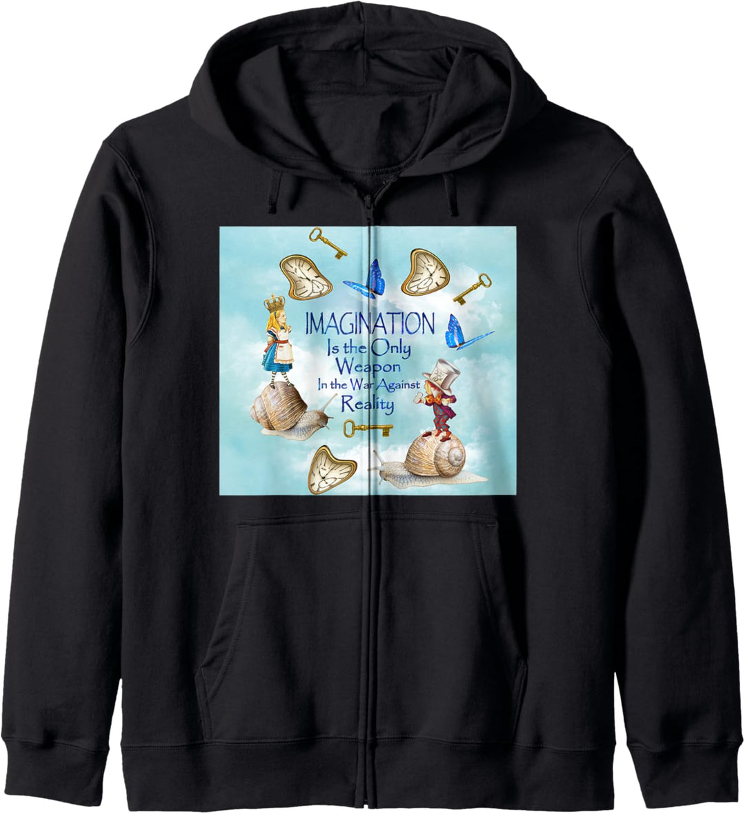 A Day in Wonderland - IMAGINATION Quote Kapuzenjacke