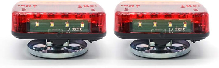 ETUKER LED Magnetische Drahtlose Anhänger Rücklicht mit Reflektor, 12V Wasserdichtes drahtloses Anhä