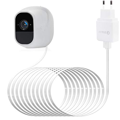 Arlo Pro-Ladekabel BECEMURU Quick Charge 3.0 & Akku-Ladeadapter mit 29.5ft/9m langem, wetterfestem K