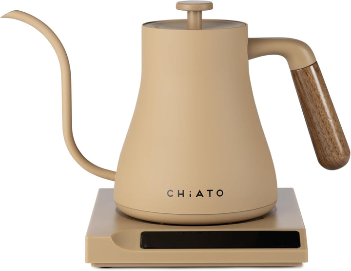 flowPLAY Schwanenhals Wasserkocher 0,6L – Gooseneck Kettle Elektrisch für Pour Over Kaffee, Barista