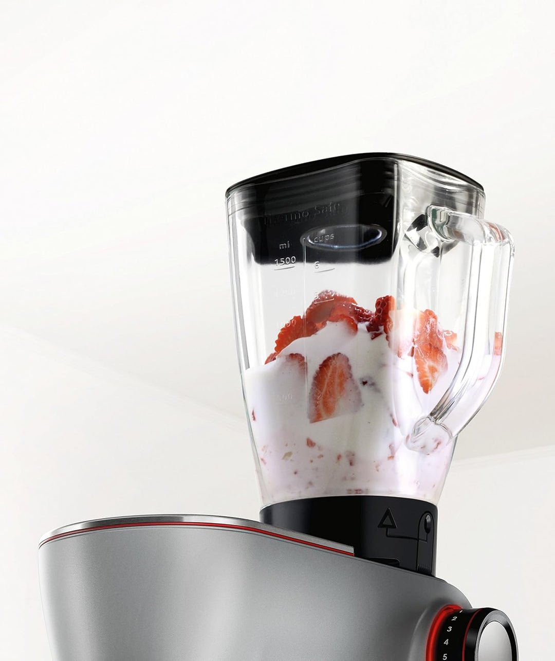 Bosch Mixer-Aufsatz MUZ9MX1, ThermoSafe-Glas, 2,3 L, perfekt für Crushed-Ice und Cocktails, spülmasc