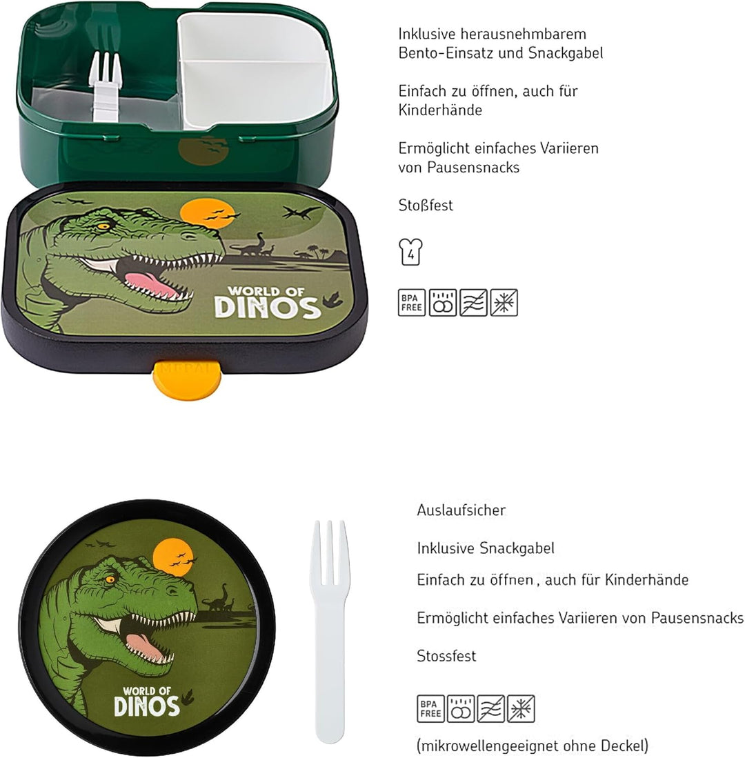 Mepal | Kinder Obst- und Bento Box | Campus meets Fruits | Spülmaschinenfest & BPA-frei | 300 & 750