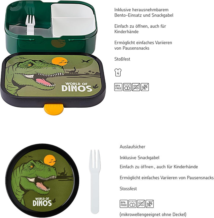 Mepal | Kinder Obst- und Bento Box | Campus meets Fruits | Spülmaschinenfest & BPA-frei | 300 & 750