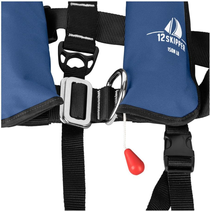12skipper Kinder-Automatik Rettungsweste ISO 150N, Schwimmweste navy, navy