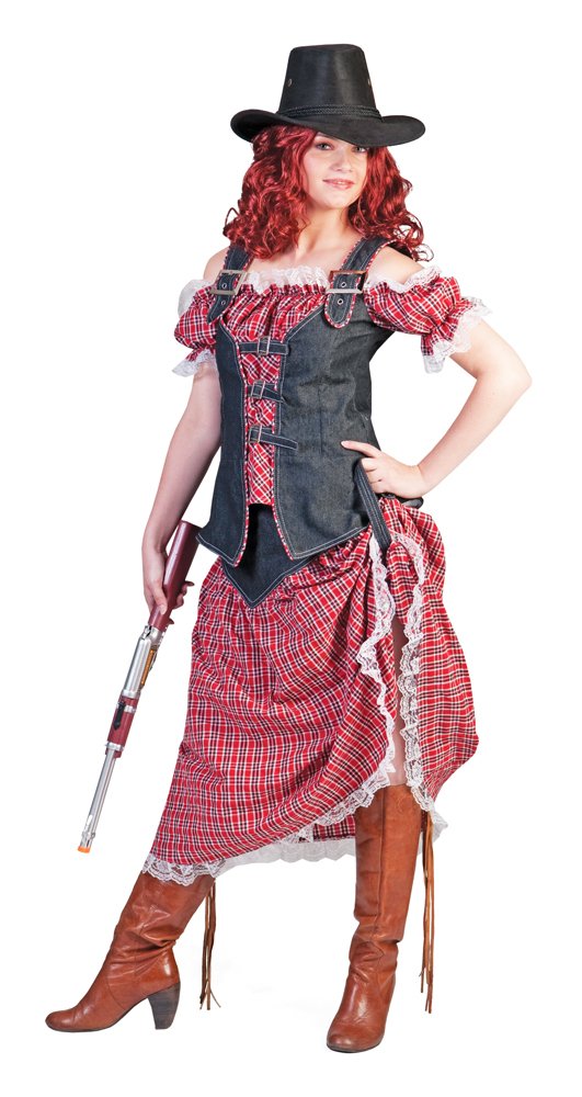 Cowgirl Nathalie Kostüm für Damen Gr. 48 50 - Tolles Wild West Kostüm