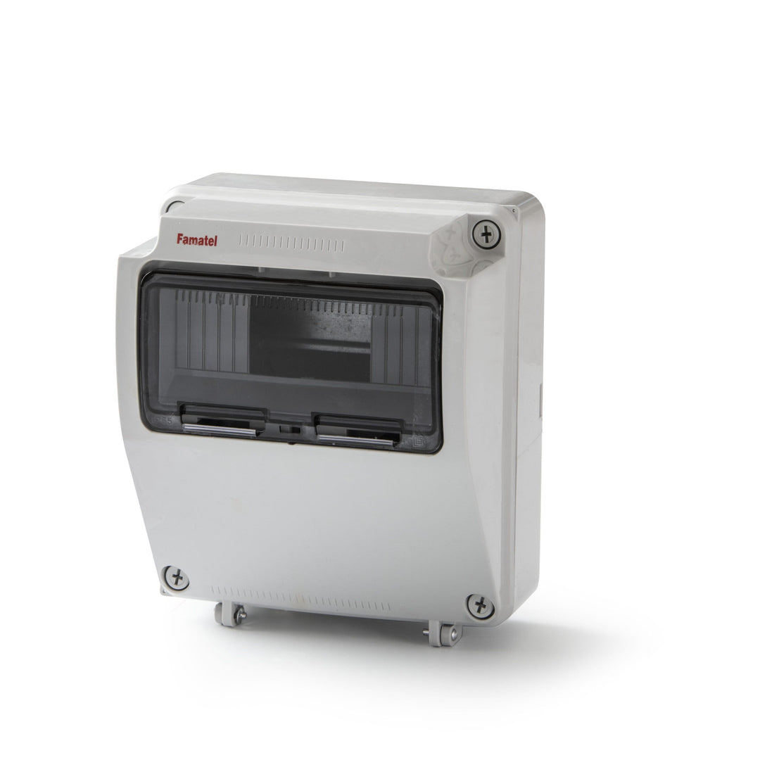 FAMATEL – Industrieschrank vorverkabelt mit IP65 I 9 Elemente I 245x215x155 I Weiss