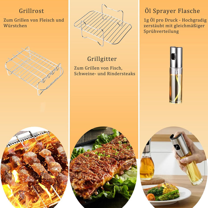 Heissluftfritteuse Zubehör Ninja Dual Zone, Zubehör Heissluftfritteuse Ninja Airfryer Zubehör, BPA-f