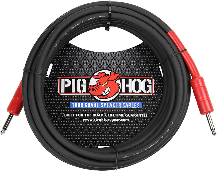 Pig Hog PHSC25 Lautsprecher Kabel, 6,35mm Klinke, 7,5 Meter,14 Gauge Wire 7,50 m, 7,50 m