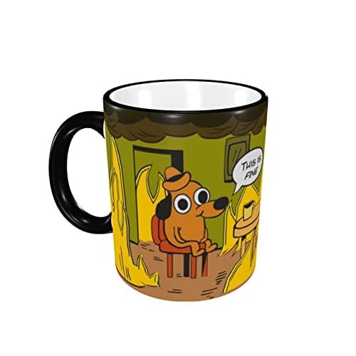 This is Fine Mug Lustige Tasse Reise-Kaffeetasse für Männer und Frauen, 325 ml, Keramik-Teetasse, lu