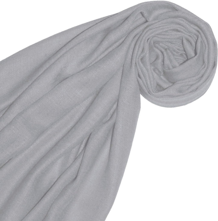 Lorenzo Cana Pashmina Damenschal Schaltuch 100% Kaschmir Kaschmirschal Kaschmirtuch 70 x 200 cm Grau