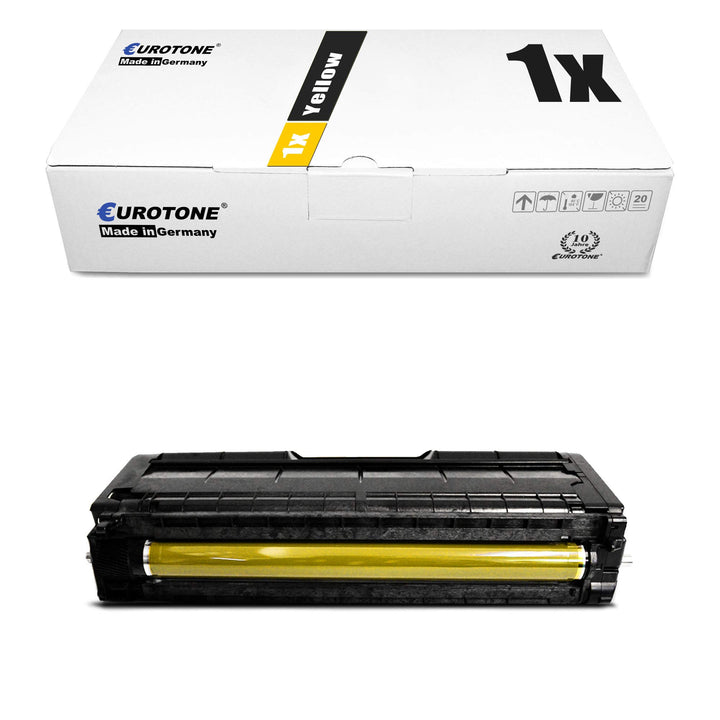 Eurotone 1x Müller Printware Toner für Ricoh Aficio SP C 252 sf DN ersetzt 407719 Yellow Gelb 1x Yel