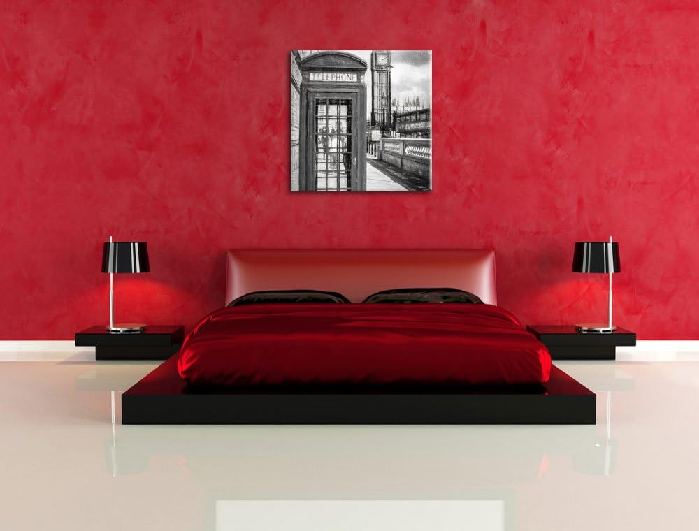 Pixxprint Grossstadtleben London Big City Life Leinwandbild, Format: 70x70 auf Leinwand, 70x70