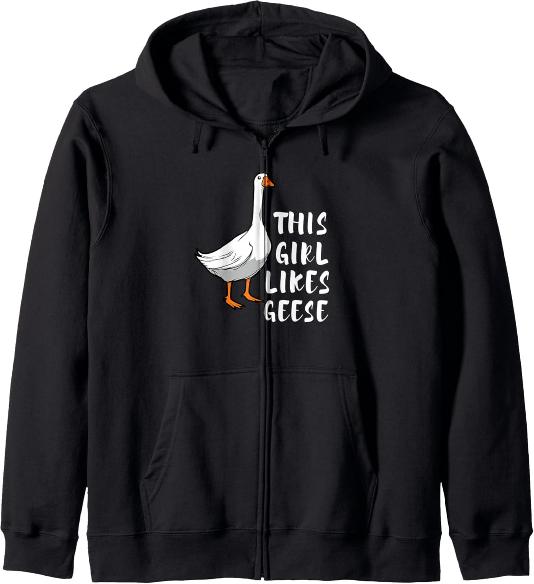 Mädchen mag Gänse Lustiger Spruch Wildlife Vogel Kapuzenjacke