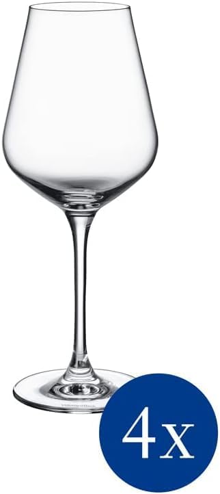 Villeroy und Boch La Divina Weissweinkelch, Set 4tlg. Glasset, Glas, 4-teilig, 4 4 Stück (1er Pack)