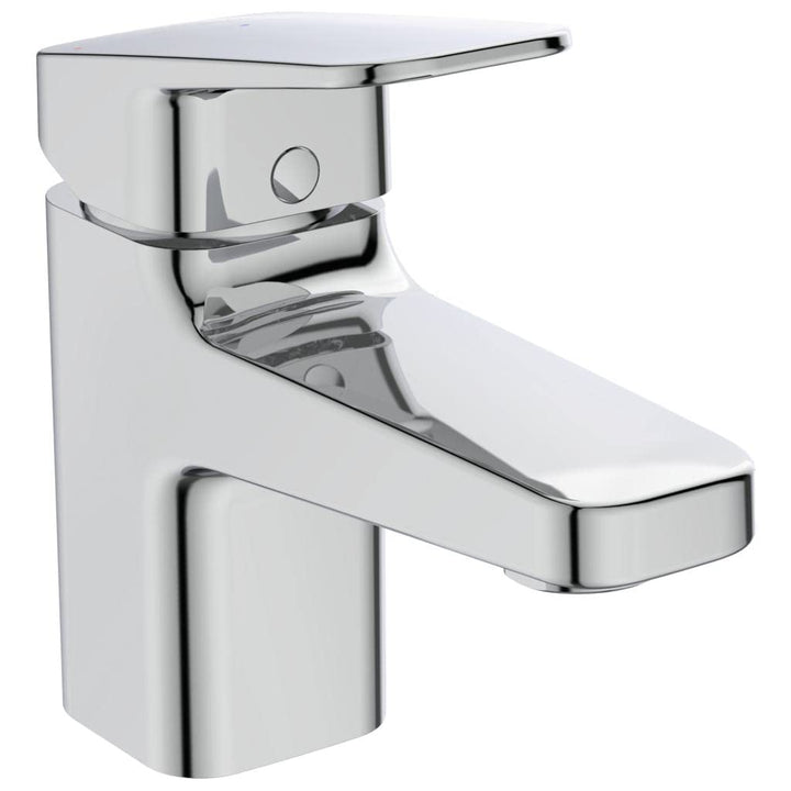 Ideal Standard BD205AA Ceraplan Waschtischarmatur mit Zugknopf-Ablaufgarnitur Auslaufhöhe 59mm BlueS