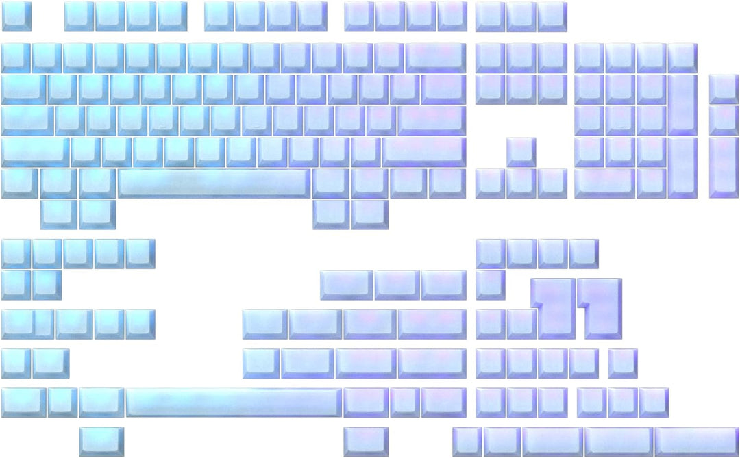 Ranked POM Jelly Hochwertiges Durchscheinendes Tastenkappen-Set | 1,45 mm Dickes PBT | Cherry-Profil
