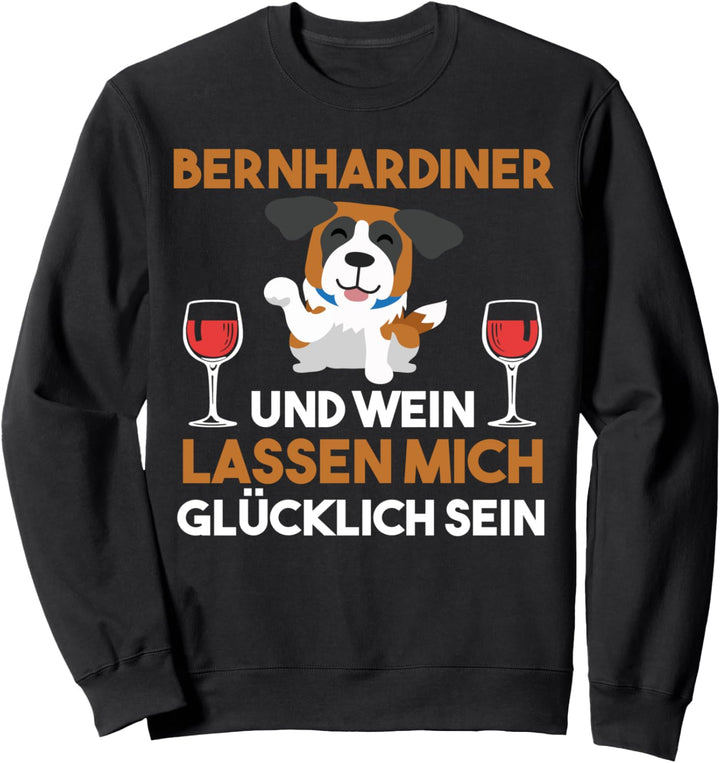 Bernhardiner und Wein Sweatshirt