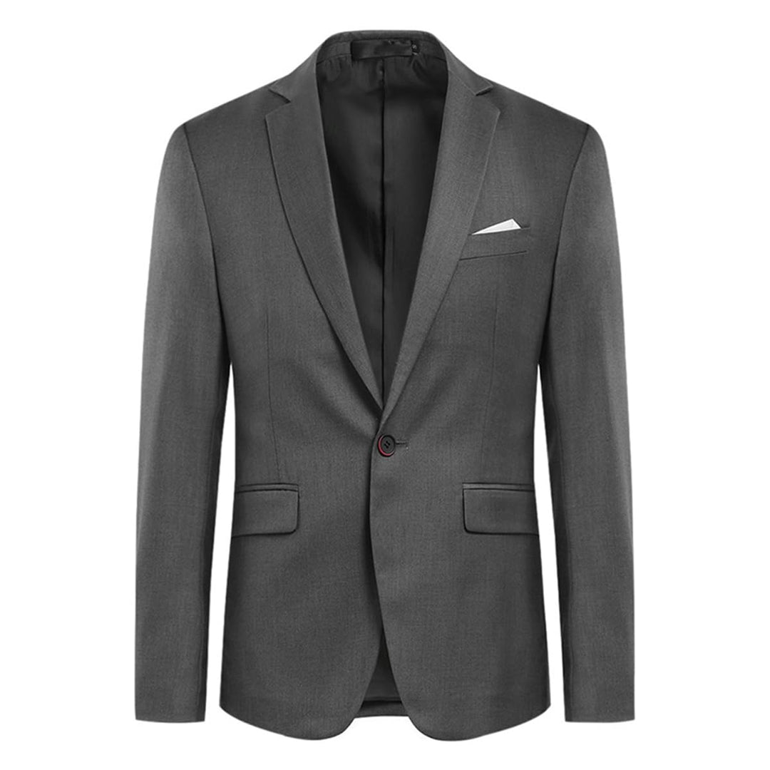 Allthemen Sakko Herren Slim Fit EIN Knopf Anzugjacke Herren Blazer für Business Hochzeit Freizeit XS