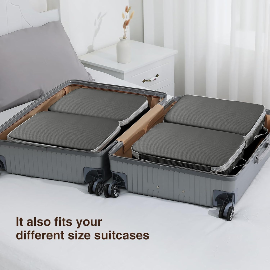 DIMJ Selbstkomprimierender Organizer - Bettwäsche Aufbewahrung, Packing Cubes Compression Bettdecken