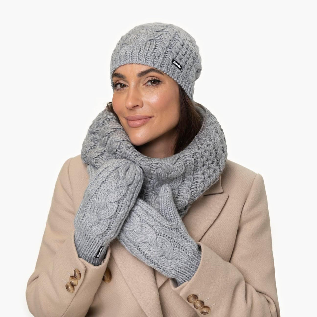 Eisbär Fäustlinge Damen Afra Mittens - Merino Handschuhe für Frauen - Fausthandschuhe gefüttert weic