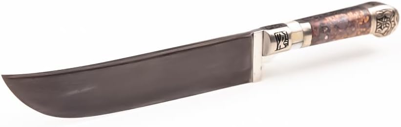 Usbekisches Kochmesser Klingen Kohlenstoffstahl Hartstahl Pchak Premium Küchenmesser inkl. Schutzhül