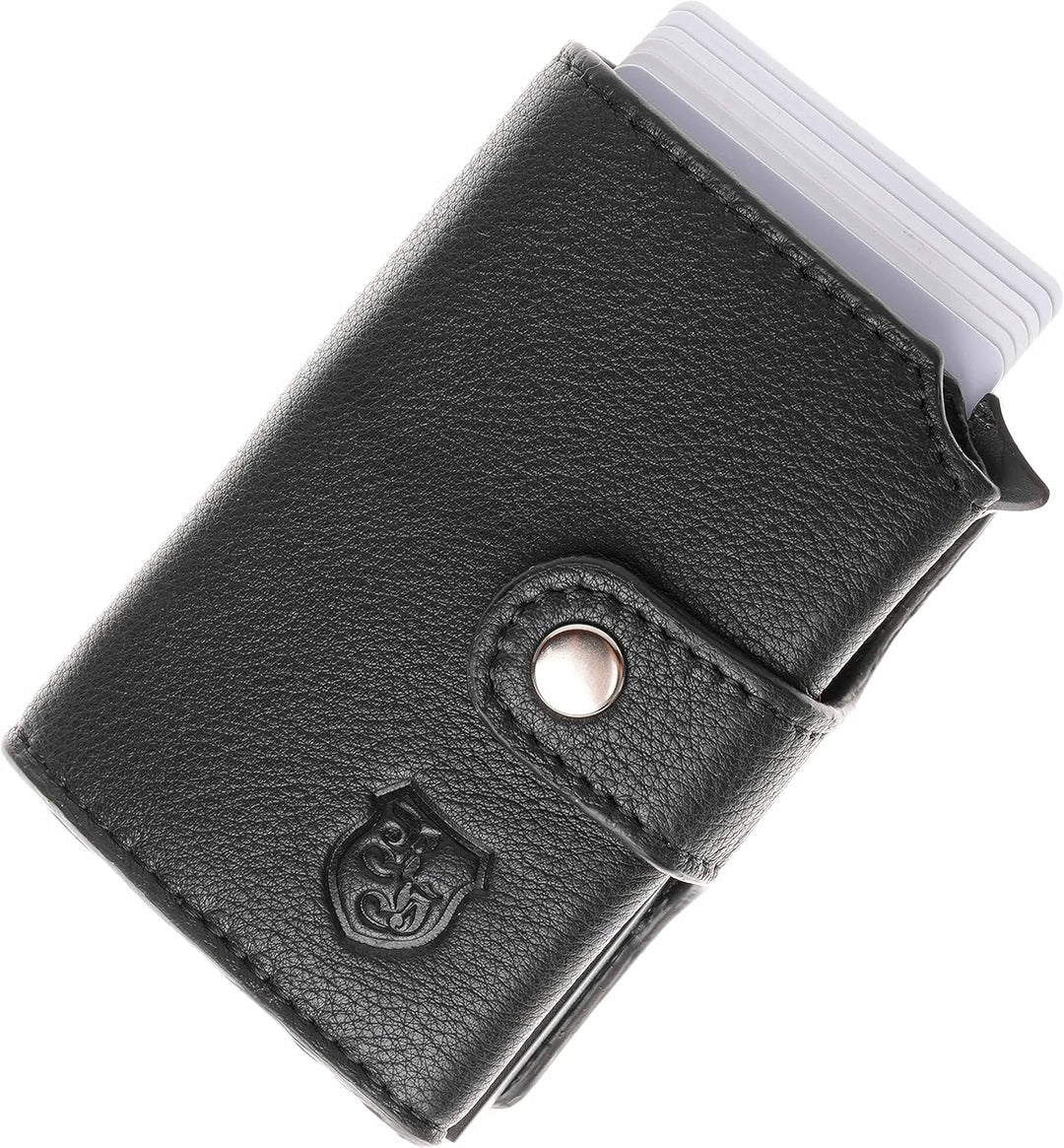 hodalump Kreditkartenetui mit RFID-Schutz aus Echt-Leder • Kompaktes Kreditkartenhalter für Damen un