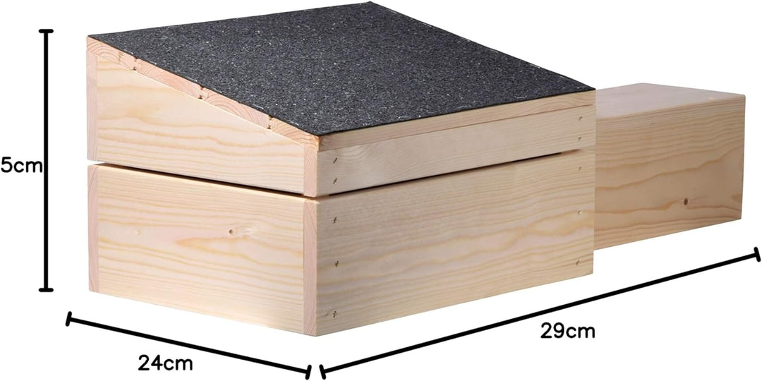 dobar® 22227FSCe Igelhaus Bitumendach Bausatz - Igelschafhaus extra Langer Eingang - Igelhöhle Massi