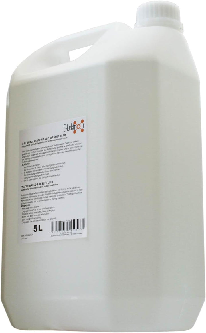 E-Lektron B102 Seifenblasenmaschine RGB LED-Beleuchtung und Fernbedienung inkl. 5L Seifenblasenfluid