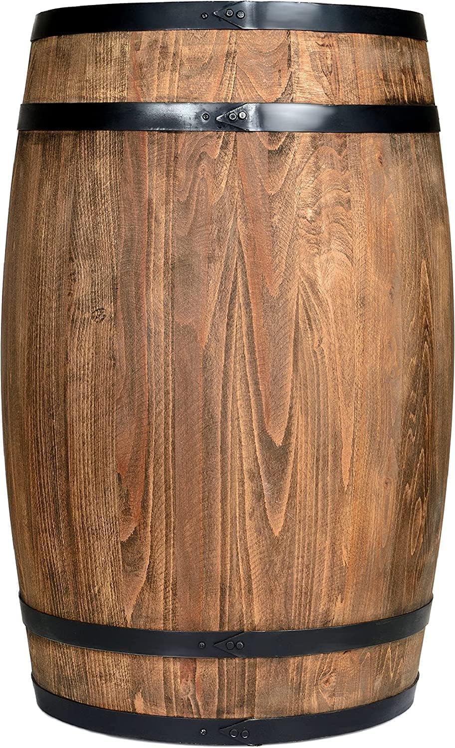 weeco Holzfass mit Flaschenöffner und Weinregal. Fassbar 80cm - Rustikale deko Barschrank - Hausbar