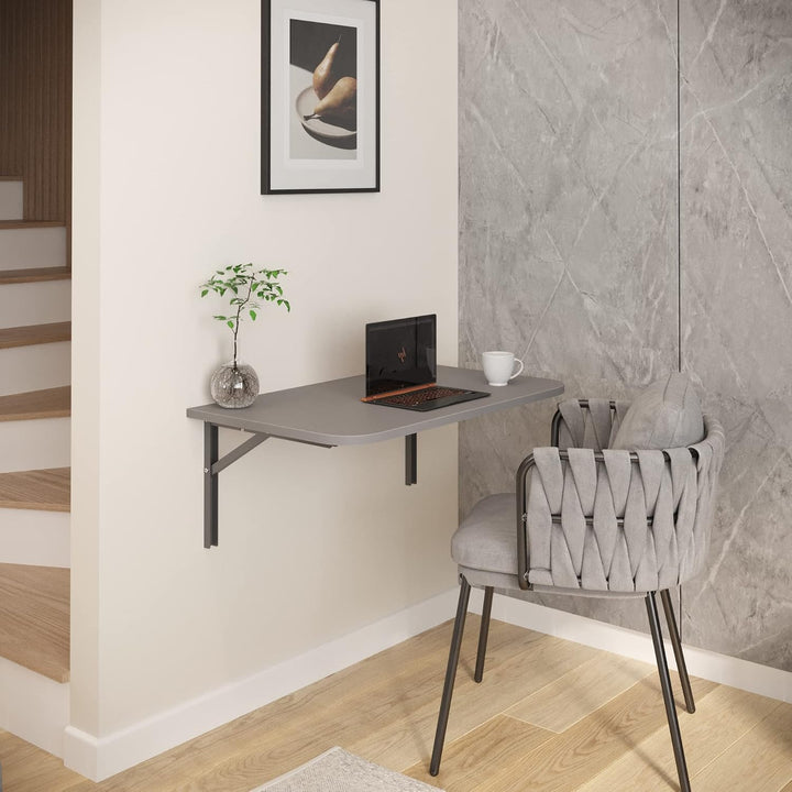 AKKE Klapptisch Wandklapptisch Esstisch - Klappbar Faltbar Platzsparend - Abgerundete Ecken - 70cm x