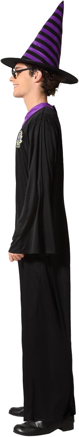 ATOSA Unisex 66320 Zauberer-Kostüm XL Schwarz, Negro