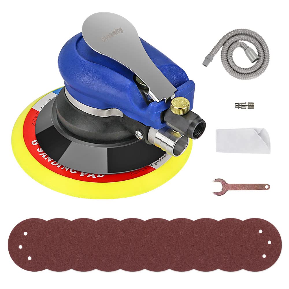 Druckluft Schleifer 6" 150 mm Exzenterschleifer Schleifmaschine, Pneumatische Exzenter Poliermaschin