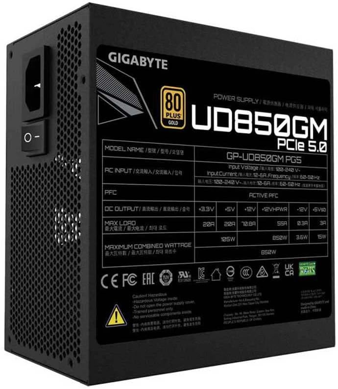 Zasilacz Gigabyte GP-UD850GM PG5 850W 80+ Gold