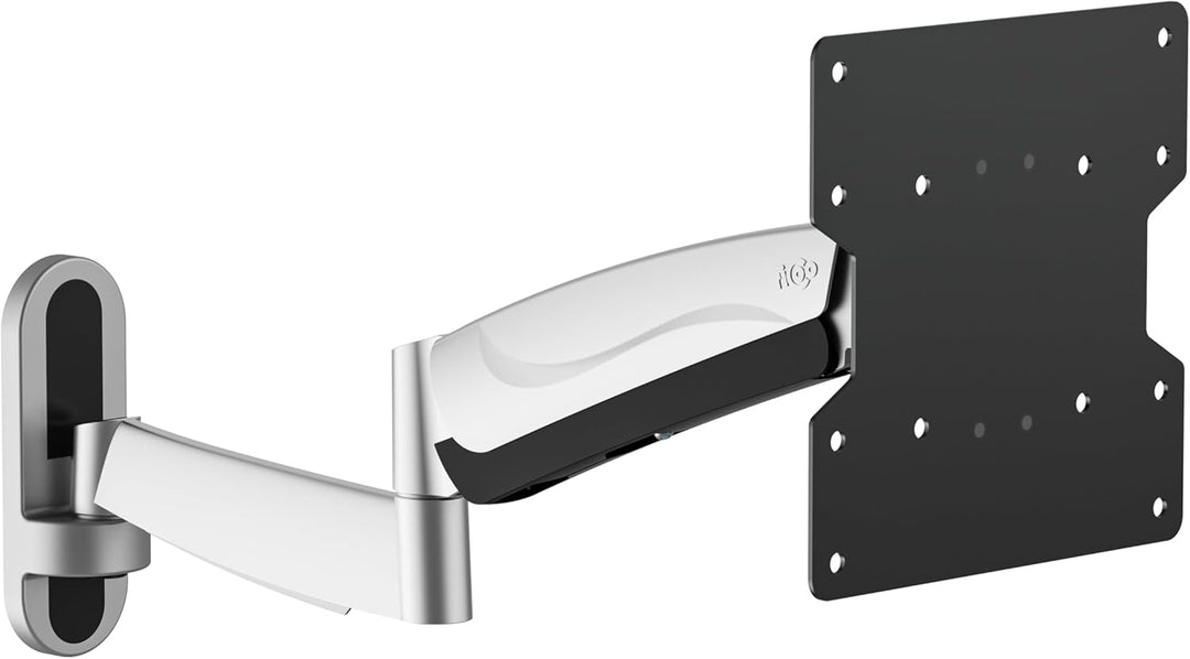 RICOO TV Monitor Wandhalterung Schwenkbar Gasdruckfeder für 27-47 Zoll, Universal TV Halterung S2722