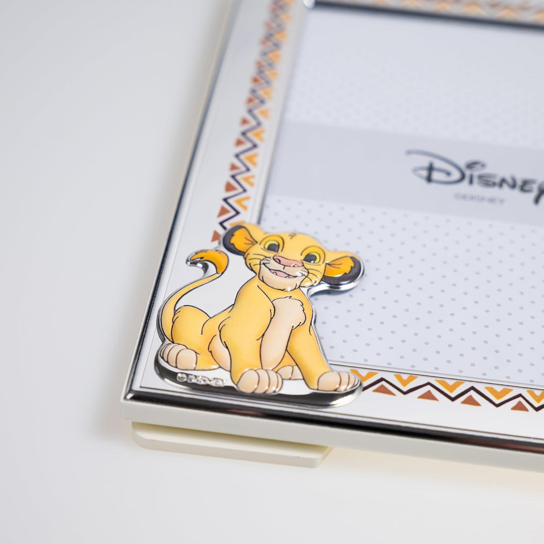 VALENTI & CO. Disney Baby – König der Löwen Simba – Bilderrahmen aus Silber für Kinder, Geschenkidee
