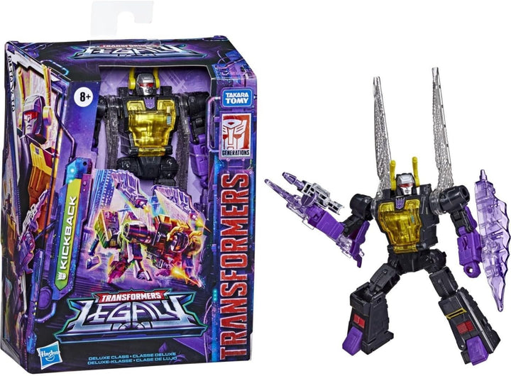 Transformers Spielzeug Generations Legacy 14 cm grosse Deluxe Kickback Action-Figur, für Kinder ab 8