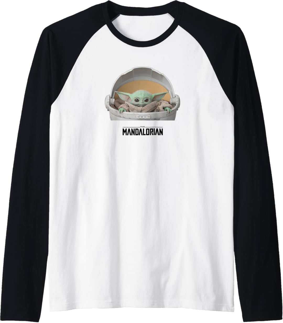 Star Wars Mandalorian Baby Yoda The Child Carriage Black Raglan