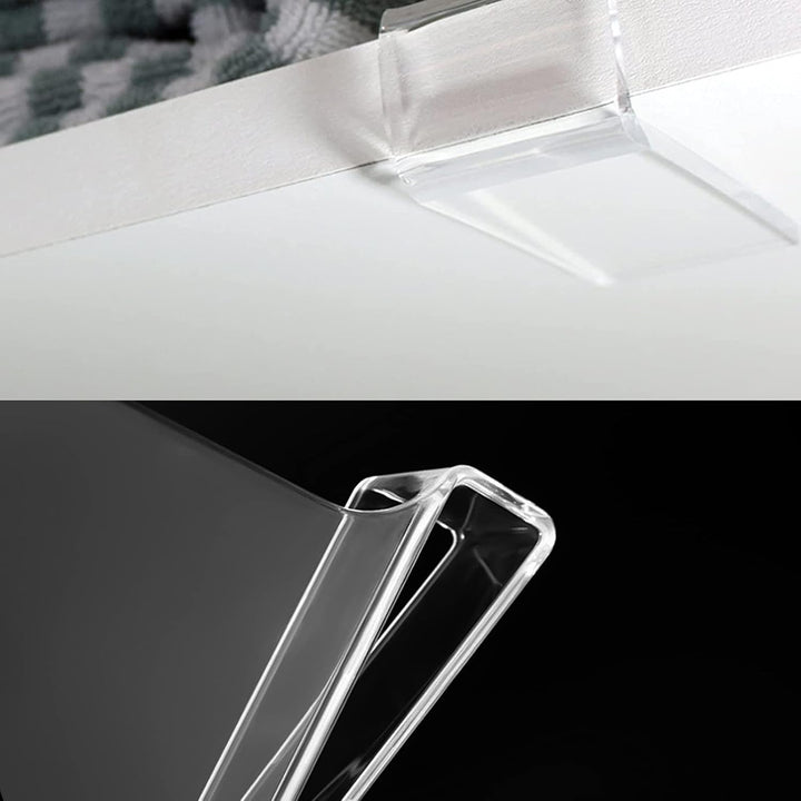 12 Stück Transparente Acryl-Regalteiler, multifunktionaler Regalteiler, Verstellbarer Kleiderorganis