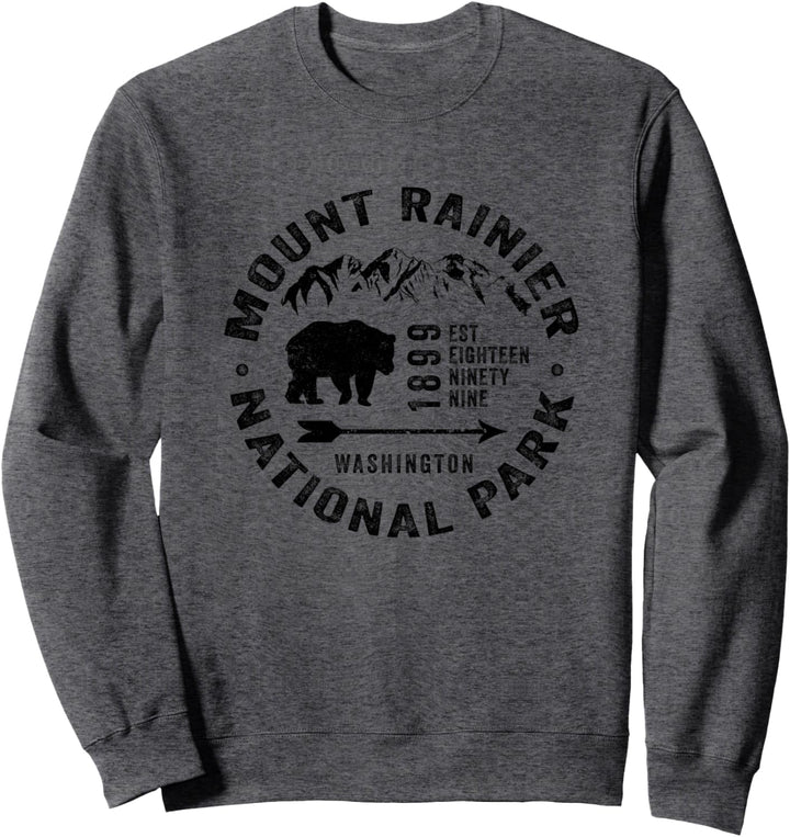 Mount Rainier Nationalpark Schwarzbär Sweatshirt