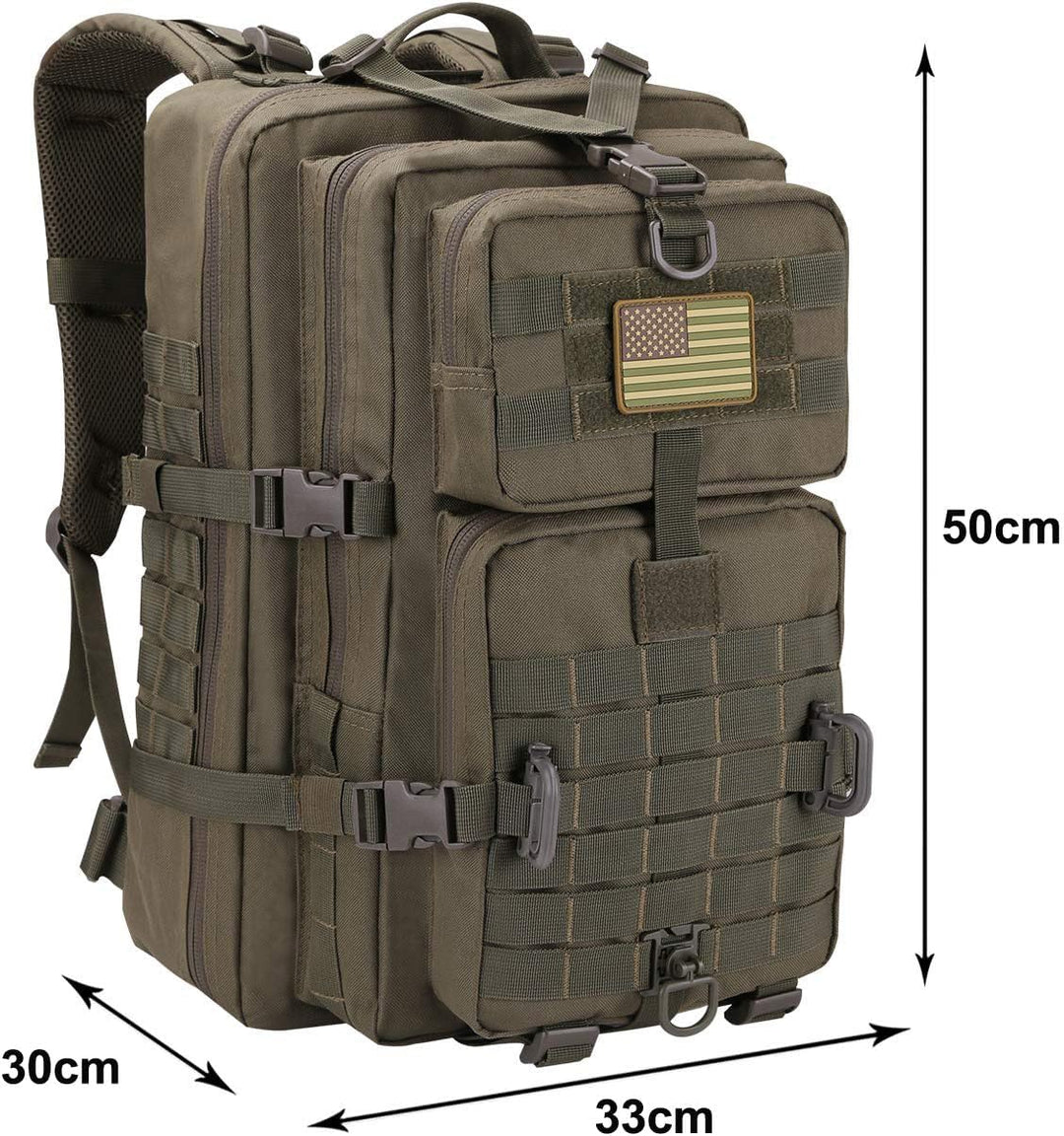 Hannibal Tactical 40L Militär Taktischer Rucksack US Cooper Rucksack Armee Assault Pack 3 Tage Bug O