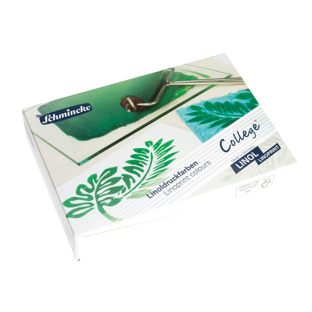 Schmincke College Linol, Linoldruckset mit 5 x 75 ml Tuben, 84 005 097