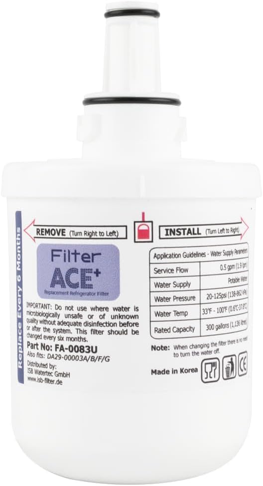 ACE+ FA-0083U | 2x Wasserfilter kompatibel mit Samsung DA29-00003G, HAFIN2/EXP, DA29-00003F, HAFIN1/