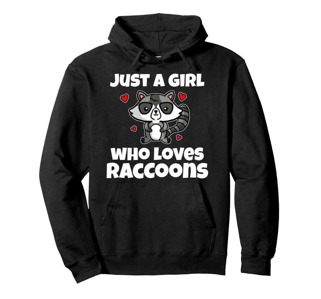 Just A Girl Who Loves Raccoons Lustiges Waschbär Kostüm Pullover Hoodie