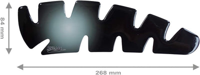 BIKE-label Seitentank Pad Motorrad Aufkleber Transparent Schwarz Verlauf 800024