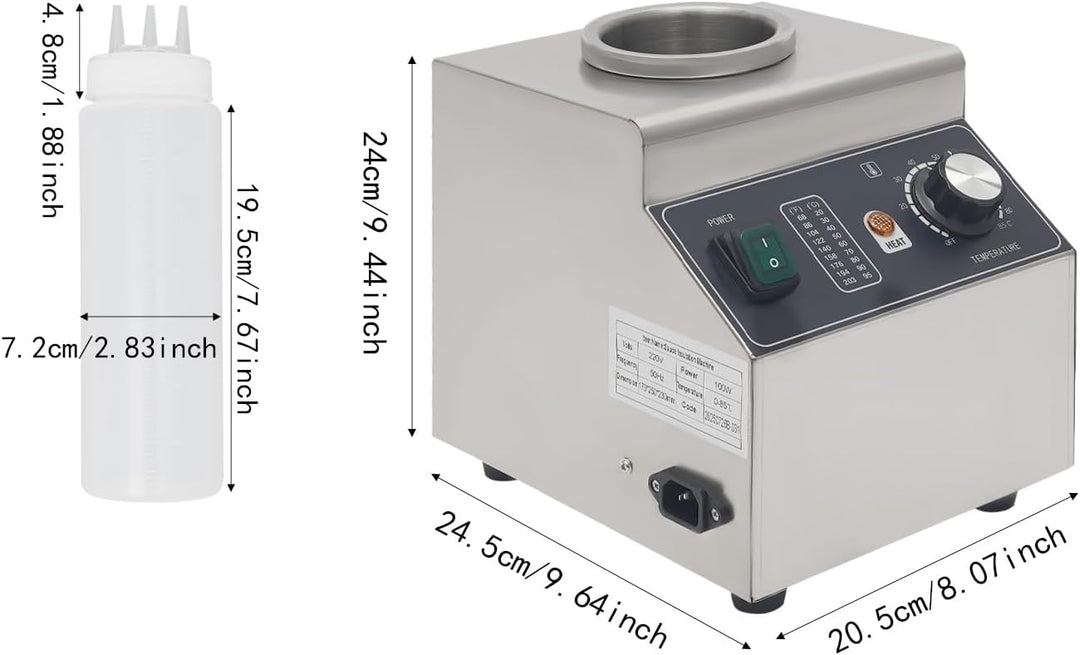 100W 220V Edelstahl Elektrischer Sossenwärmer Elektrisch Saucenwärmer Jam Heat Preservation Machine