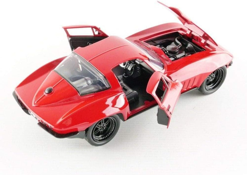 Chevrolet Corvette, rot, Fast & Furious 8 Lettys, 0, Modellauto, Fertigmodell, Jada 1:24