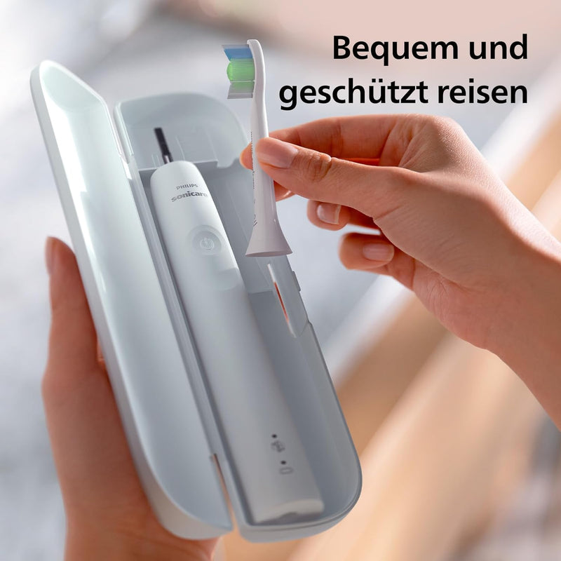 Philips Sonicare 4100 – elektrische Philips Sonicare Zahnbürste für Erwachsene mit 1 x Philips W2 Op